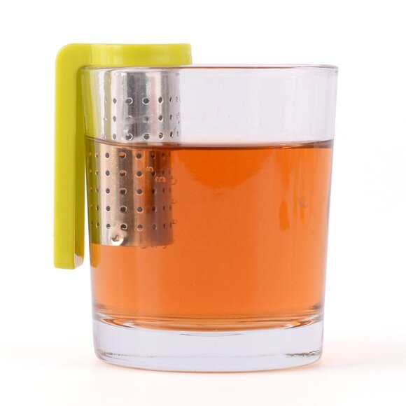 Stainless Steel Tea Filter with a Hook Silicone Handle, The Hook EasilyHung3Pack - Picture 9 of 10